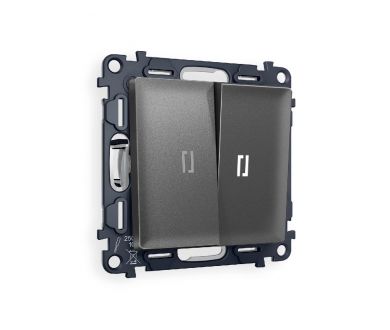 Купить Комплект механизма 2-кл проходного выключателя с подсветкой Ambrella Volt Alfa MA654035 Комплект механизма 2-кл проходного выключателя с подсветкой Ambrella Volt Alfa MA654035