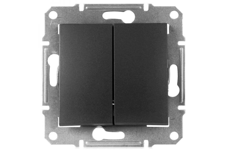 Переключатель двухклавишный Schneider Electric Sedna 10A 250V SDN0600170