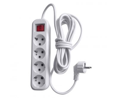 Удлинитель Stekker Home 4гн х 3м с/з HM03-41-03 39524