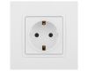 Розетка 2P+E Schuko Эра Elegance 14-2101-01М Б0065800