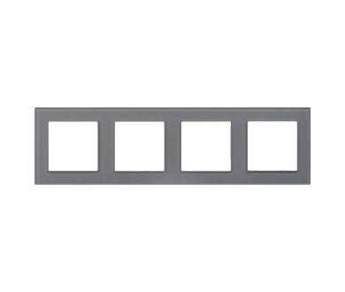 Рамка на 4 поста Arlight FRM-GLARE-GS-4-GR 043804