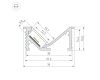 Профиль Arlight SL-BEVEL-W32-F-2000 ANOD BLACK (Алюминий) 063941