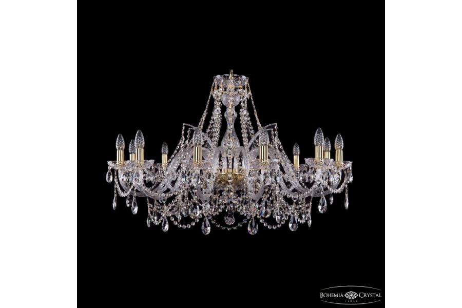 Подвесная люстра Bohemia Ivele Crystal 1411/12/360 G