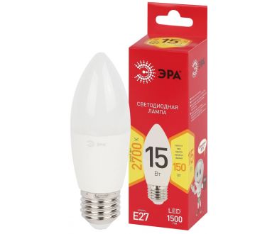Лампа светодиодная Эра RED LINE LED B35-15W-827-E27 R 15Вт свеча Б0070088