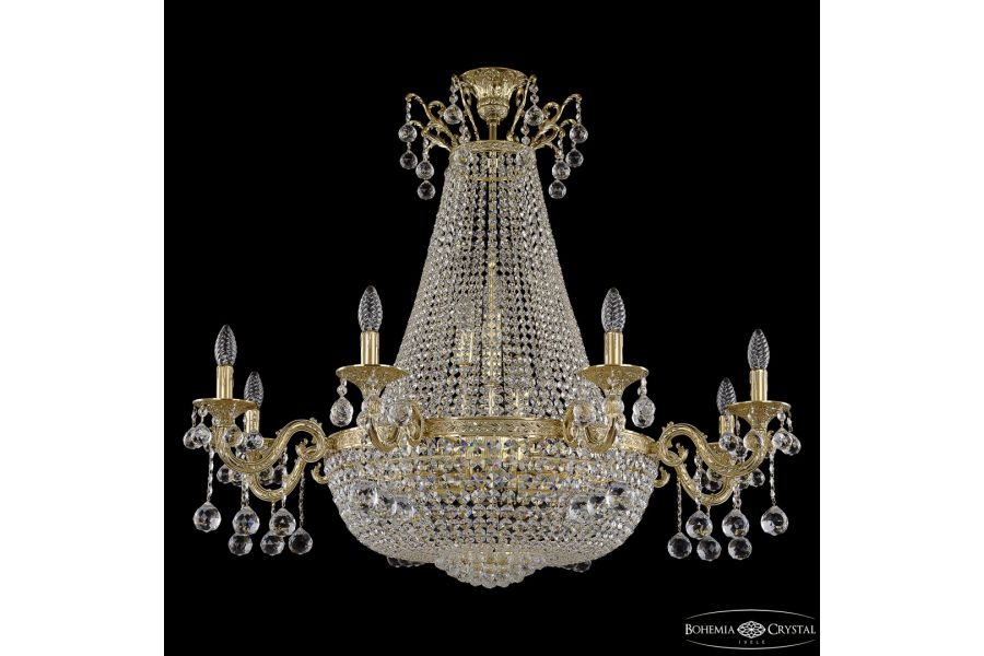 Потолочная люстра Bohemia Ivele Crystal 2128H201/8/100IV/Y1 G