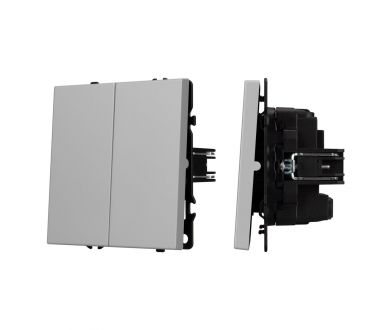 Выключатель перекрёстный 2 кл софт-тач никель Arlight SWT-MKX2-SFPL-IS (250V, 10A) 061794(1)