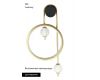 Бра Crystal lux RODRIGO AP20W LED BLACK/GOLD