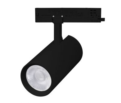 Трековый трехфазный светильник Arlight LGD-GERA-4TR-R90-30W Day4000 (BK, 55 deg, 230V) 055132