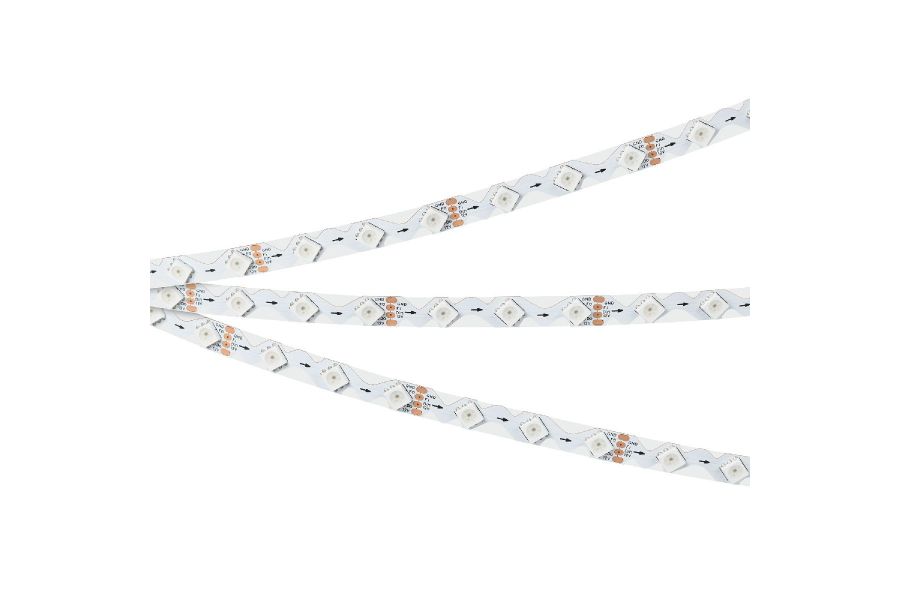 Светодиодная лента Arlight SPI-RZ-B60-8mm 12V RGB-PX1-BPT (9 W/m, IP20, 5060, 5m) 047382