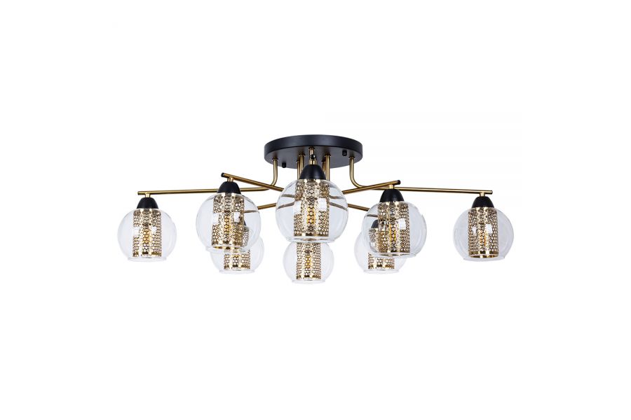 Потолочная люстра Arte Lamp Manchester A7045PL-8BK