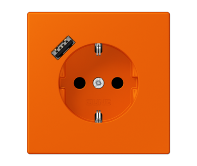 Розетка 2K+З USB Typ A Jung LC1520-18A224