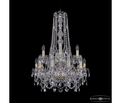 Подвесная люстра Bohemia Ivele Crystal 1411/10+5/195/h-83/2d G