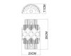 Настенный светильник Arte Lamp Amelia A1039AP-2BK