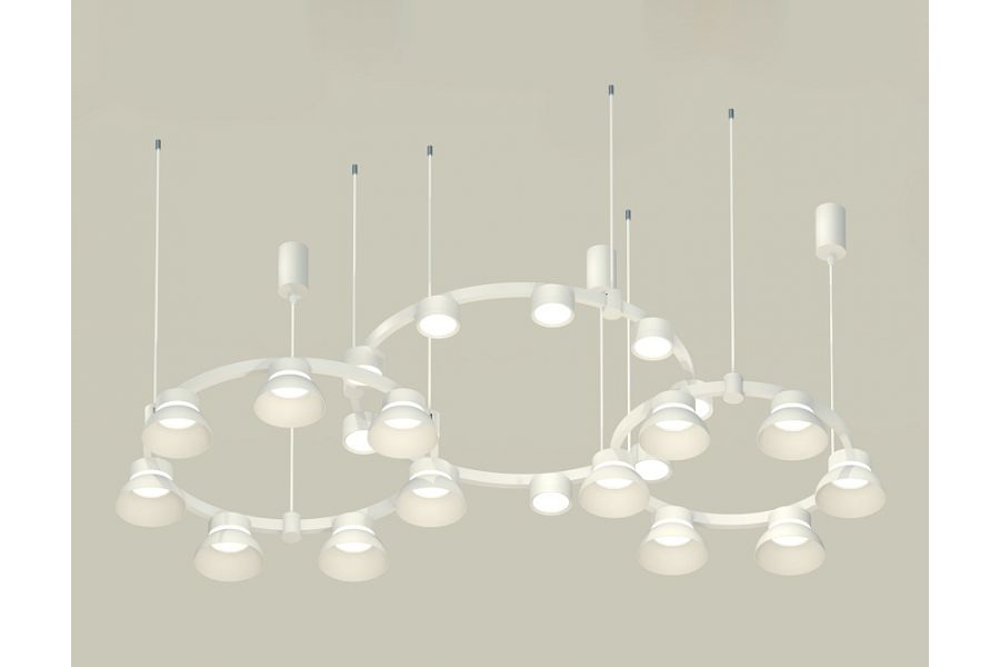 Комплект подвесного светильника Ambrella Light Techno Ring XR92082010 (A9208x3, C9241, C9236, C9231, N8112, N8140)