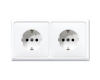 Розетка штепсельная Schuko Jung CD522BFWW