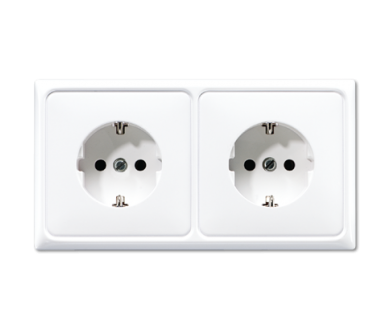 Розетка штепсельная Schuko Jung CD522BFWW