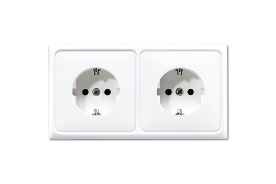 Розетка штепсельная Schuko Jung CD522BFWW