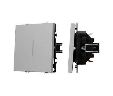 Выключатель 1 кл подсветка софт-тач никель Arlight SWT-MK01-SFPL-L-IS (250V, 10A) 059425(1)