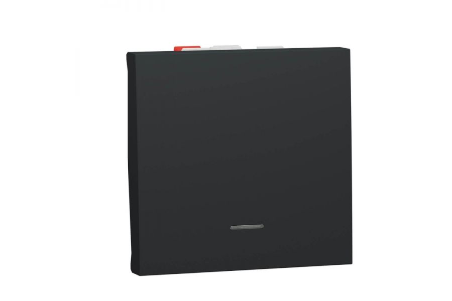 Переключатель одноклавишный с нейтралью Schneider Electric Unica New NU320354S