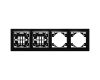 Рамка 4-местная горизонтальная Stekker PFR00-9004-03 39485