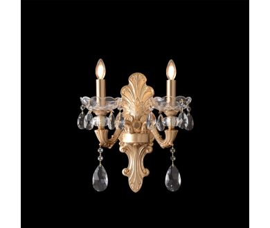 Бра Crystal Lux ELIZABETH AP2 BRASS