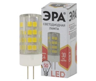 Лампа светодиодная Эра G4 5W 2700K LED JC-5W-220V-CER-827-G4 Б0027857