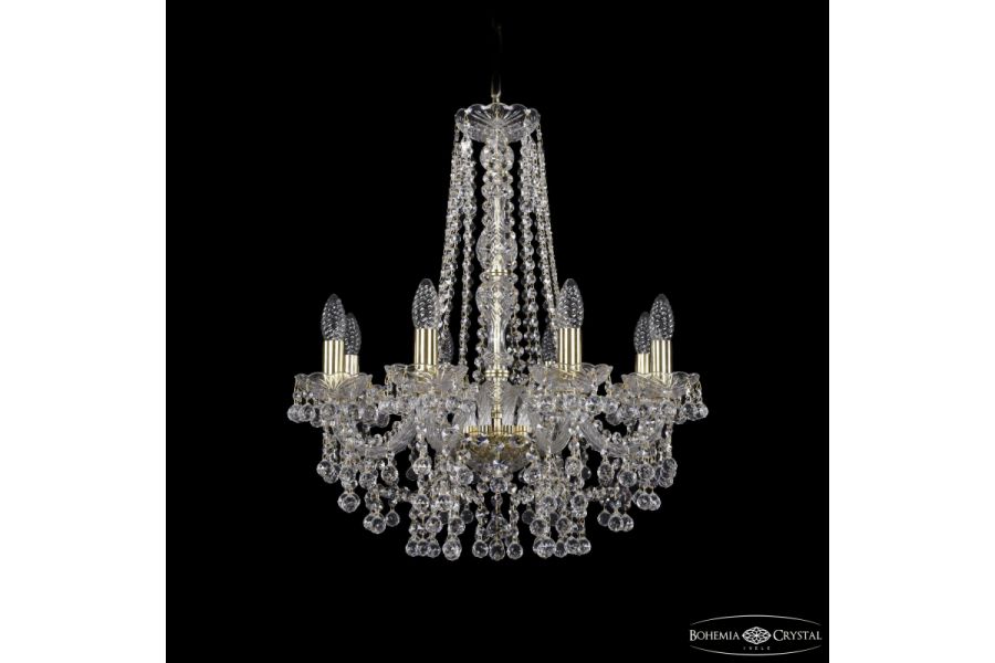 Подвесная люстра Bohemia Ivele Crystal 1409/8/195/h-63 G