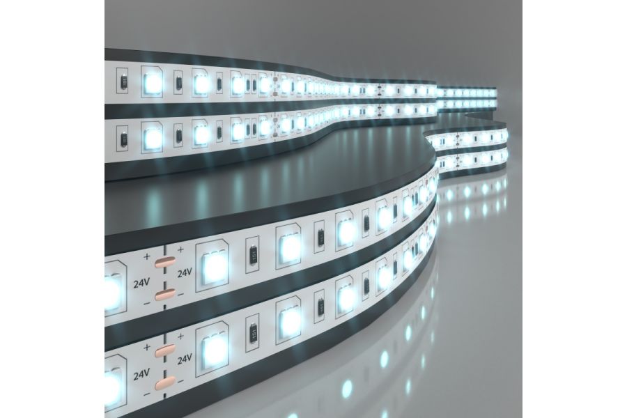 Светодиодная лента Elektrostandard 24V 14,4W 60Led 5050 IP20 холодный белый, 5м 4690389167676