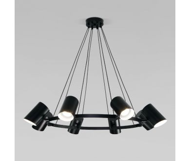 Подвесная люстра Eurosvet Splay 70147/8 черный Smart a062034