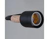 Люстра на штанге Reluce 10070-0.3-06 BK+WOOD