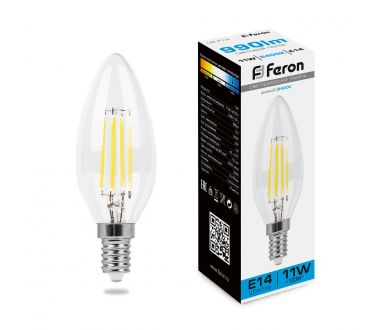 Лампа светодиодная Feron LB-713 Свеча E14 11W 6400K 38231