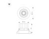 Встраиваемый светильник Arlight MS-VORTEX-BUILT-R135-30W Warm3000 (WH-WH, 30 deg, 230V) 056569