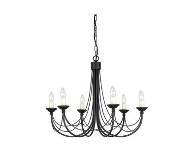 Подвесная люстра Elstead Lighting Carisbrooke CB6-BLACK