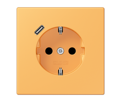 Купить Розетка 2K+З USB Typ C Jung LC1520-18C254 Розетка 2K+З USB Typ C Jung LC1520-18C254