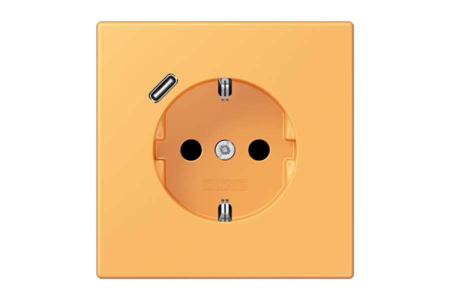 Розетка 2K+З USB Typ C Jung LC1520-18C254