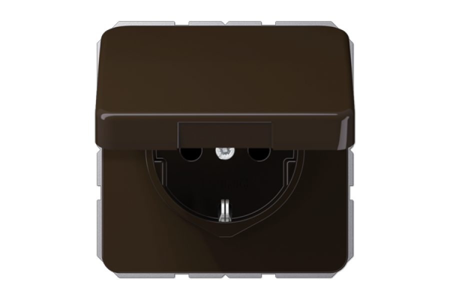 Розетка штепсельная Schuko Jung CD1520BFKLBR