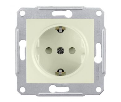Розетка Schneider Electric Sedna с/з со шторками 16A 250V SDN3000147