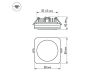 Встраиваемый светильник Arlight LTD-80x80SOL-5W Day White 4000K 017633
