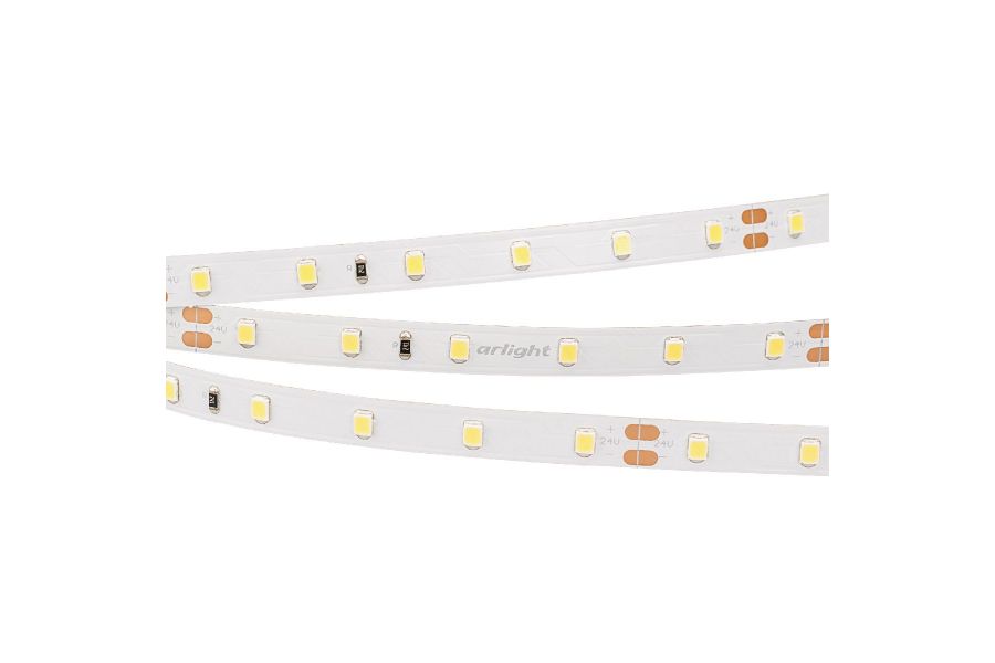 Светодиодная лента Arlight RT-A60-8mm 24V Warm2400 (7.2 W/m, IP20, 2835, 5m) 028541(2)