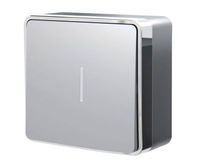 Выключатель одноклавишный с подсветкой Werkel Gallant серебряный W5010106 4690389167072