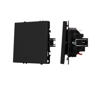 Механизм выключателя одноклавишный проходной Arlight SWT-NOBE-MKP1-SFPL-BK (230V, 10A) 054246