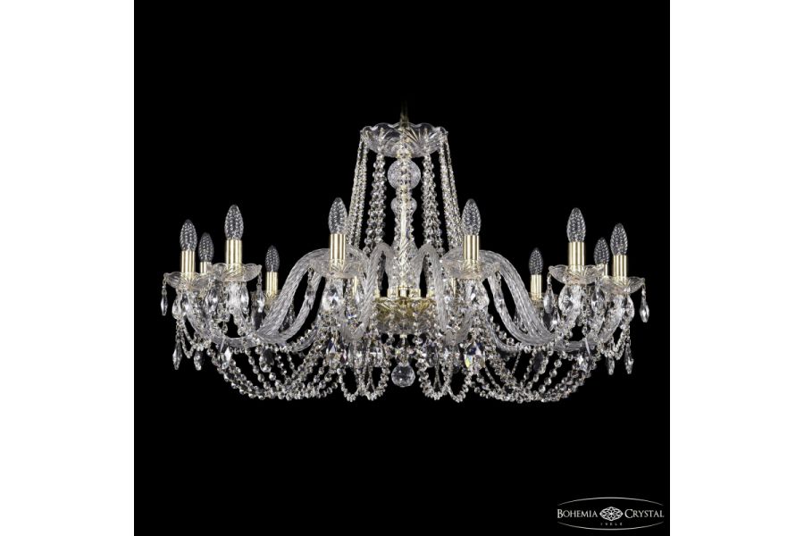Подвесная люстра Bohemia Ivele Crystal 1402/12/360 G