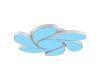 Потолочный светодиодный светильник iLedex Flower 108W WH