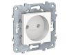 Розетка Schneider Electric Unica New б/з со шторками 16A 250V NU503318