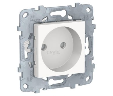 Розетка Schneider Electric Unica New б/з со шторками 16A 250V NU503318