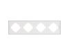 Рамка пластиковая на 4 поста Arlight FRM-TENDO-SFPL-4-WH 054656