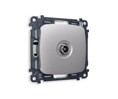 Комплект механизма TV розетки проходной 5-1000 MHz 4dB Ambrella Volt Omega MO513030