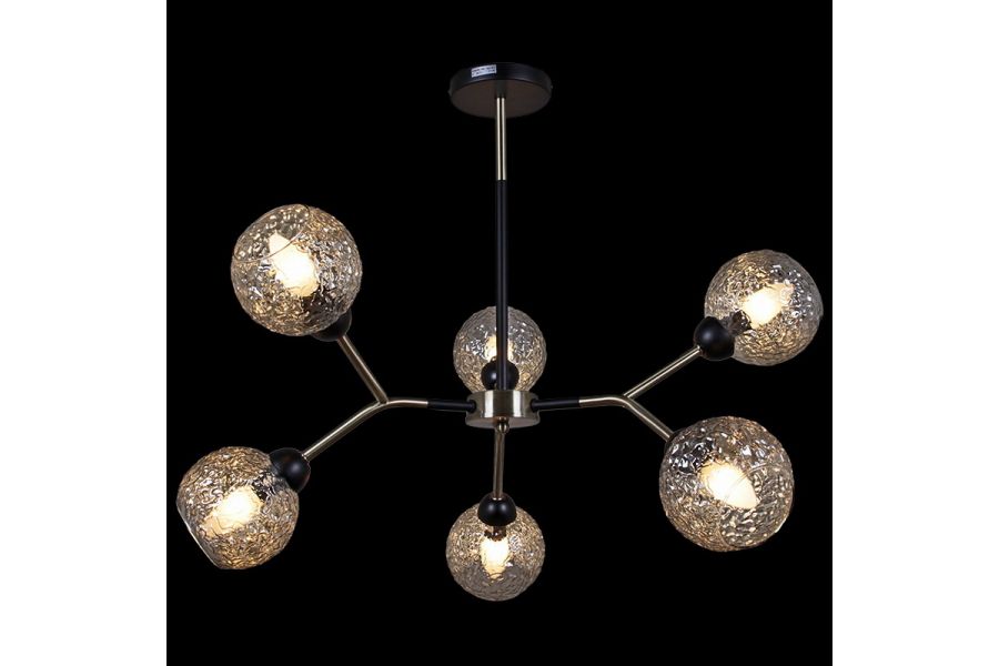 Люстра на штанге Illumico IL0268-6PSQ-79 BK AB