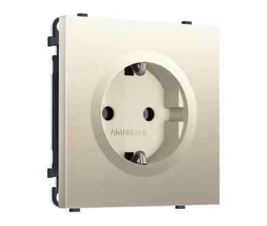 Комплект механизма электрической розетки SIGMA Шёлк 50Hz 2P+E с/з 16A-250V QUANT PRO Ambrella Volt MS546010 (SP5460, PR141)