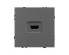 Механизм HDMI розетки Arlight SCT-NOBE-MHD1-SFPL-GR (Серый базальт) 061844